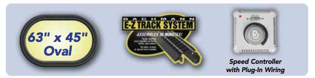 McKinley Explorer Passenger Train Set - Standard DC -- Alaska GP40, 2 Ultra Dome Cars, 63 x 45" E-Z Track(R) Oval, Power Supply-2
