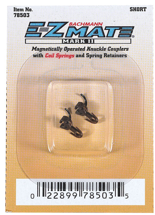 E-Z Mate Mark II Magnetic Knuckle Couplers -- Short Shank  12 Pairs