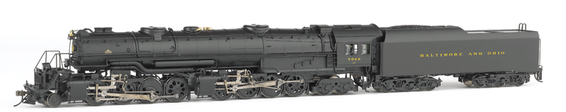 B&O EM-1 2-8-8-4 w/DCC - Spectrum(R) -- Baltimore & Ohio #7629 Single Headlight, Small Sand Dome (black)