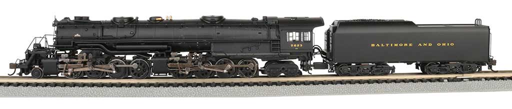 Class EM-1 2-8-8-4 Late Small Dome - Econami Sound and DCC - Spectrum(R) -- Baltimore & Ohio #7623 (black)-1