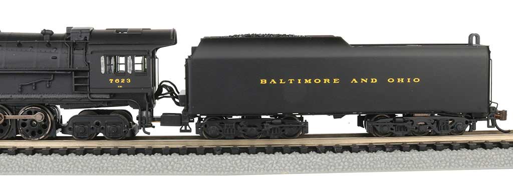 Class EM-1 2-8-8-4 Late Small Dome - Econami Sound and DCC - Spectrum(R) -- Baltimore & Ohio #7623 (black)-2