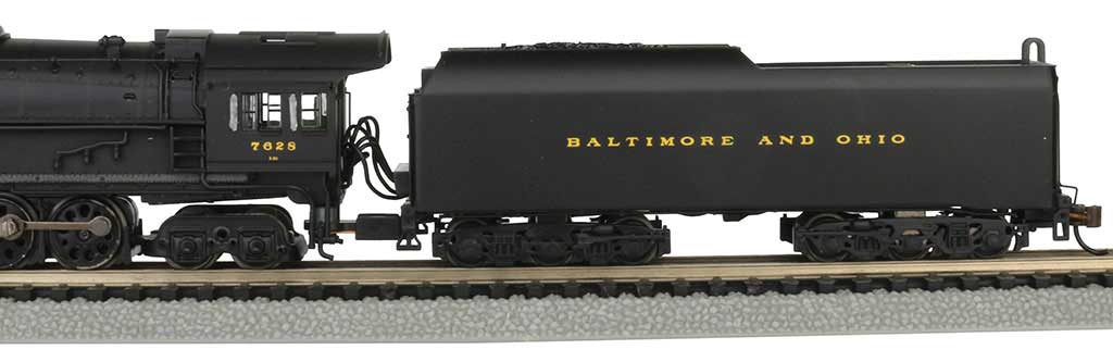 Class EM-1 2-8-8-4 Late Small Dome - Econami Sound and DCC - Spectrum(R) -- Baltimore & Ohio #7628 (black)-2