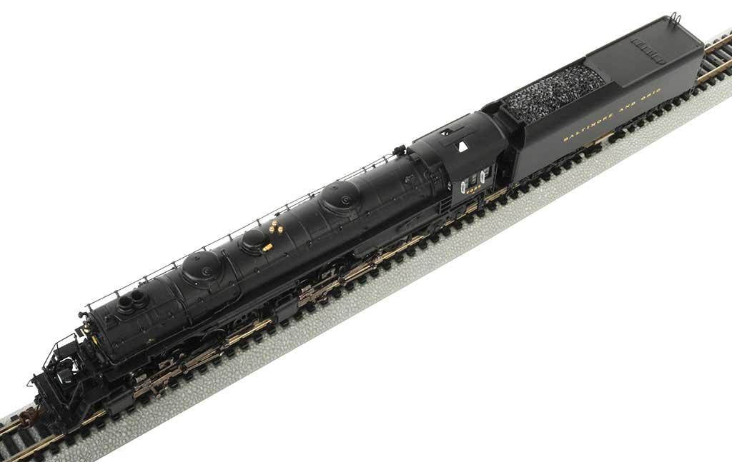 Class EM-1 2-8-8-4 Late Small Dome - Econami Sound and DCC - Spectrum(R) -- Baltimore & Ohio #7628 (black)-4