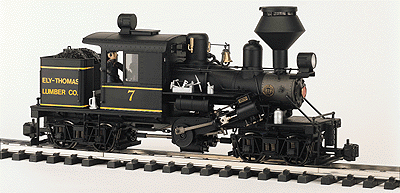 Steam 2-Truck Climax Powered -- Ely Thomas w/Diamond Stack
