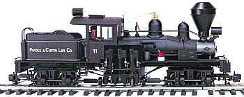Steam 36 Ton Two-Truck Shay Powered -- Pardee-Curtin Lumber Co.