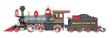 2-6-0 - Standard DC - Spectrum(R) -- Grizzly Flats RR (Ward Kimball Scheme, black, red, Russian Iron, brass, gold