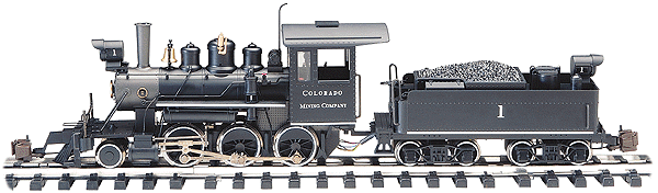 1:20.3 Steam Baldwin 2-6-0 Mogul w/Sound, Smoke & Headlight -- Colorado Mining Co.