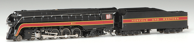 Spectrum(R) Steam Norfolk & Western 4-8-4 Class J Locomotive; Powered -- #611 1950's - 1960's