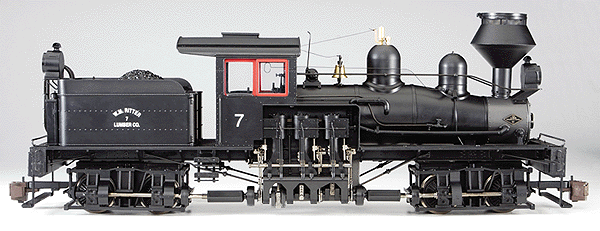 38-Ton Two-Truck Shay - Standard DC - Spectrum(R) -- W.M. Ritter w/Coal Load