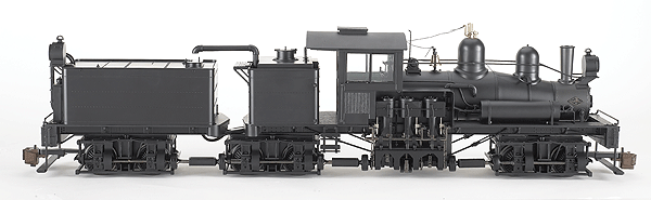 3-Truck Shay w/DCC - Spectrum(R) -- Painted, Unlettered (black)