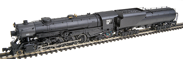 4-8-2 Heavy Mountain w/DCC - Spectrum(R) -- Unlettered, Painted, with Vandy Tender & Standard Headlight
