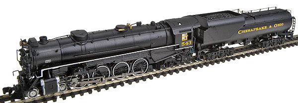 4-8-2 Heavy Mountain w/DCC - Spectrum(R) -- Chesapeake & Ohio #543 with VC16 Vanderbilt Tender