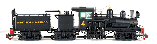 55-Ton 3-Truck Shay, Steel Cab w/Sound & DCC - Spectrum(R) -- West Side Lumber #4