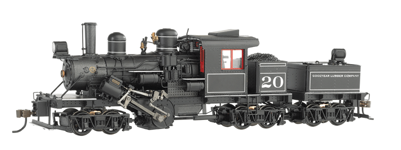 3-Truck 70-Ton Climax w/DCC - Spectrum(R) -- Goodyear Lumber Co. #20