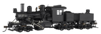 3-Truck 70-Ton Climax w/Sound & DCC - Spectrum(R) -- Painted, Unlettered (black)