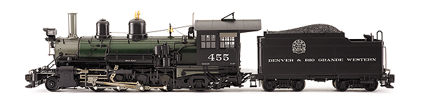 1:20.3 Scale K-27 2-8-2 - Standard DC - Spectrum(R) -- Painted #455 (black w/green boiler jacket, aluminum bronze lettering)