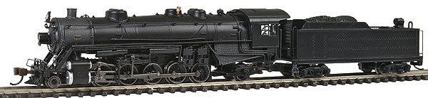 USRA Light 2-10-2 w/DCC - Spectrum(R) -- Painted, Unlettered (black, graphite)