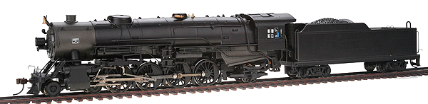 4-8-2 Heavy Mountain & Long Tender w/Sound & DCC - Spectrum(R) -- Unlettered, Painted (black) with Long Tender