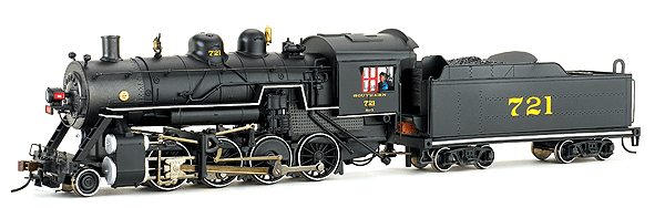 Baldwin 2-8-0 Consolidation, Medium Tender w/Sound & DCC - Spectrum(R) -- Southern #721