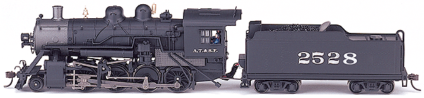 Baldwin 2-8-0 Consolidation, Medium Tender w/Sound & DCC - Spectrum(R) -- Santa Fe #2528