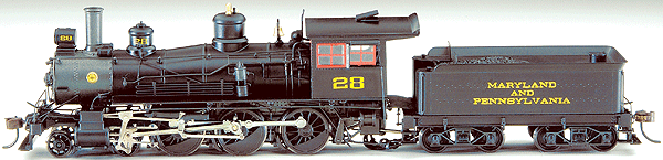 4-6-0, 52" Drivers w/Sound & DCC - Spectrum(R) -- Maryland & Pennsylvania #28