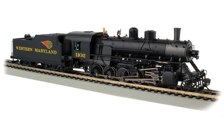 Baldwin 2-10-0 Russian Decapod - WowSound(R) and DCC - Spectrum(R) -- Western Maryland #1102 (black, graphite, yellow; Fireball Logo)