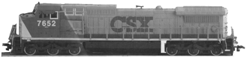 GE-8 40C Wide Cab -- CSX #7652