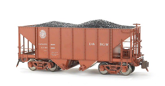 Spectrum(R) East Broad Top 2-Bay Steel Hopper 1:20.3 Scale -- Denver & Rio Grande Western