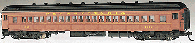 Spectrum Heavyweight Coach -- PRR #4533 Post-War Tuscan Scheme