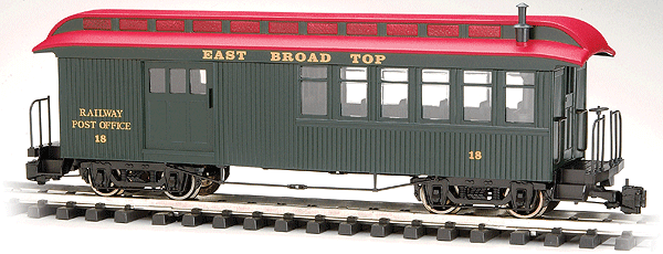 Jackson Sharp Cars w/Track Powered Lighting - Combine -- East Broad Top