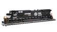 GE Dash 9-44CW - Standard DC -- Norfolk Southern 9252 (black, white, Operation Lifesaver)