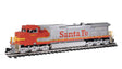 GE Dash 9-44CW - Standard DC -- Santa Fe 625 (Warbonnet, silver, red, yellow)