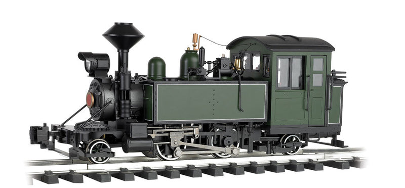 2-4-2T - Standard DC -- Painted, Unlettered - Green, Black w/White Pinstripes