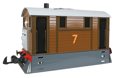 Toby the Tram Engine w/Moving Eyes - Thomas & Friends(TM) -- #7 (Brown, gray, red)