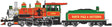 4-6-0 - Standard DC - Sound-Ready with Installed Speaker -- Christmas North Pole & Southern Railroad (red, green, silver)