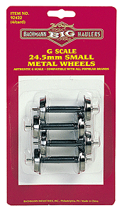 Metal Wheel Set -- Small - 1"  24.5mm pkg(4)