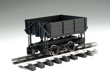 1:20.3 Ore Car w/Metal Wheels -- Wood Side-Dump (Black)