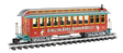 Jackson Sharp Wood Coach - Ready to Run -- Ringling Bros. and Barnum & Bailey(TM) #73 (red, teal, silver, yellow)