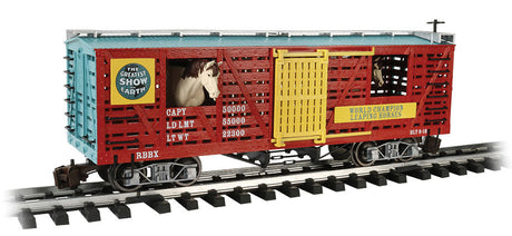 Animated Stock Car with Horses - Ready to Run -- Ringling Bros. and Barnum & Bailey(TM)