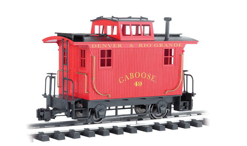 4-Wheel Wood Bobber Caboose - Ready to Run -- Denver & Rio Grande