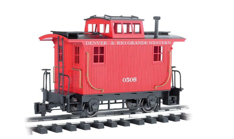 4-Wheel Wood Bobber Caboose - Ready to Run -- Denver & Rio Grande Western
