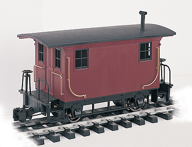 Logging Caboose -- Red/Unlettered