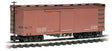 Wood Boxcar - Ready to Run -- Data Only (mineral red)