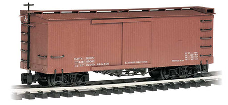 Wood Boxcar - Ready to Run -- Data Only (mineral red)