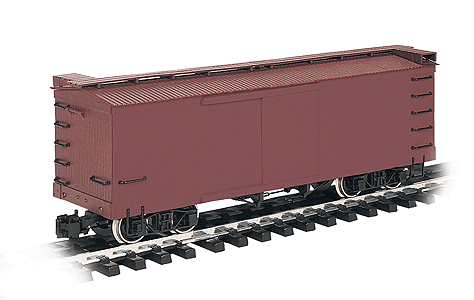 Boxcar w/Metal Wheels -- Unlettered (brown)