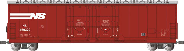 Evans 53' Double-Plug-Door Boxcar - Ready to Run -- Norfolk Southern #460322 (Boxcar Red, white)