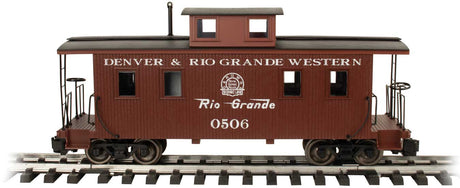 Eight-Wheel Wood Center-Cupola Caboose - Ready to Run -- Denver & Rio Grande Western #0506-2