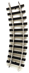 Steel Alloy Track w/Plastic Ties - Curved -- pkg(4)