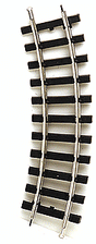 Steel Alloy Track w/Plastic Ties - Curved -- pkg(4)