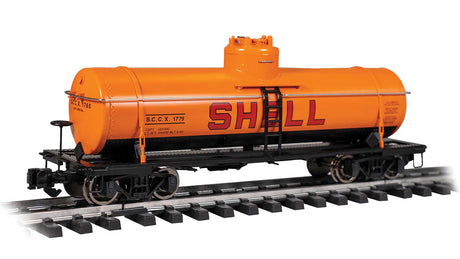 Single-Dome Tank Car - Ready to Run -- Shell SCCX #1779 (yellow, red, black)